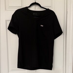 Figs Classic Black Scrub Top